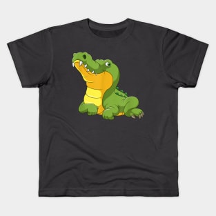 funny crocodile cartoon Kids T-Shirt